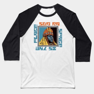 -- SUN RA -- Original Psychedelic Design Baseball T-Shirt